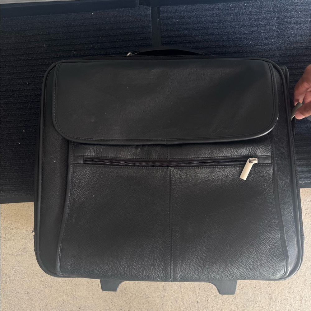 Black Leather Men's Bag